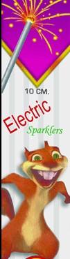 10 CM. DELUXE ELECTRIC SPARKLERS